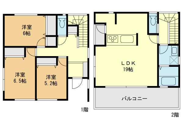 Floor plan. 36,800,000 yen, 3LDK, Land area 111.27 sq m , Building area 94.39 sq m