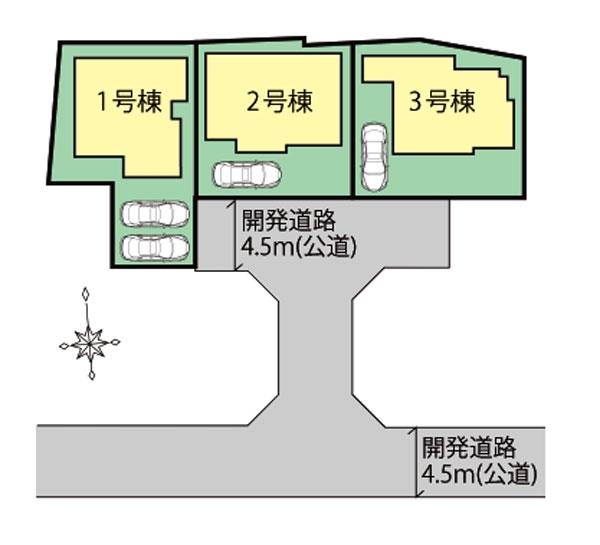 The entire compartment Figure. Chigasaki Hishinuma 1-chome three buildings compartment view