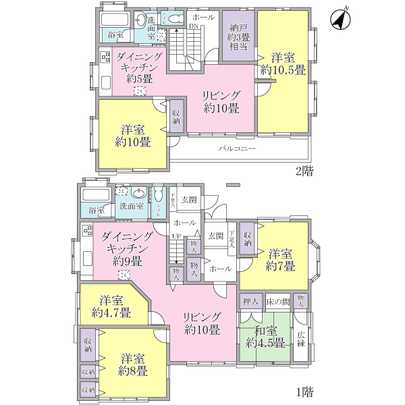 Floor plan.  ■ November 1994 Article builder construction of custom home. 2 is a household specification. 6 room south