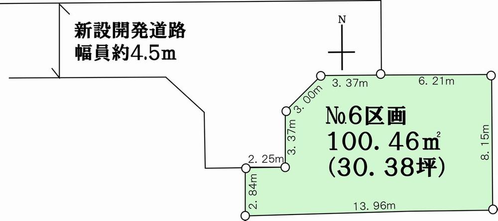 Compartment figure. Land price 19.1 million yen, Land area 100.46 sq m