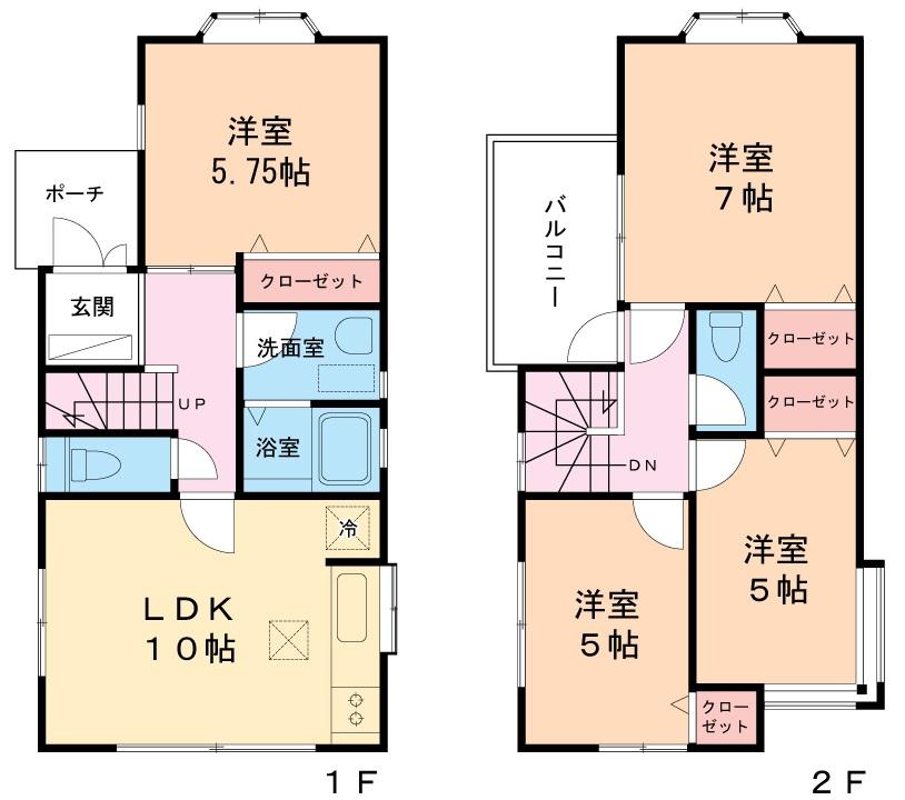 Floor plan. 28.8 million yen, 4LDK, Land area 84.23 sq m , Building area 79.28 sq m