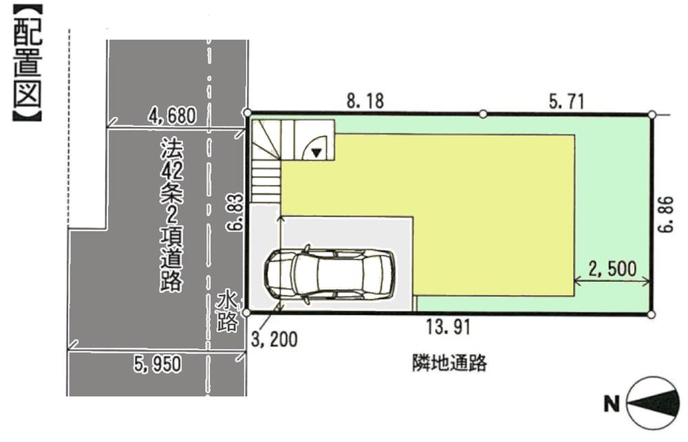 Compartment figure. 29,800,000 yen, 3LDK, Land area 95.22 sq m , Building area 81 sq m frontage 6.83m Front road 4.68m