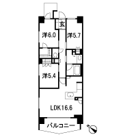 Floor: 2LDK + S + WIC (2F) / 3LDK+WIC(3F ~ 7F), the occupied area: 77.22 sq m, price: 33 million yen, currently on sale