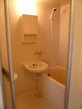 Bath. Bus toilet by