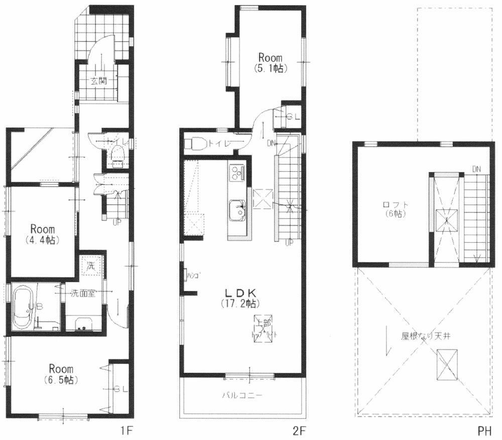 Floor plan. 34,800,000 yen, 3LDK, Land area 80.34 sq m , Building area 82.44 sq m