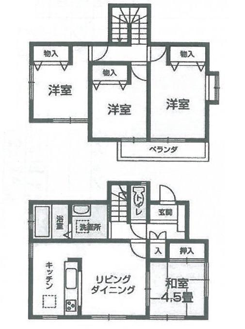 Floor plan. 24,800,000 yen, 4LDK, Land area 123.17 sq m , Building area 82.8 sq m