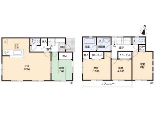 Floor plan. 27,800,000 yen, 4LDK, Land area 120.43 sq m , Building area 93.96 sq m floor plan