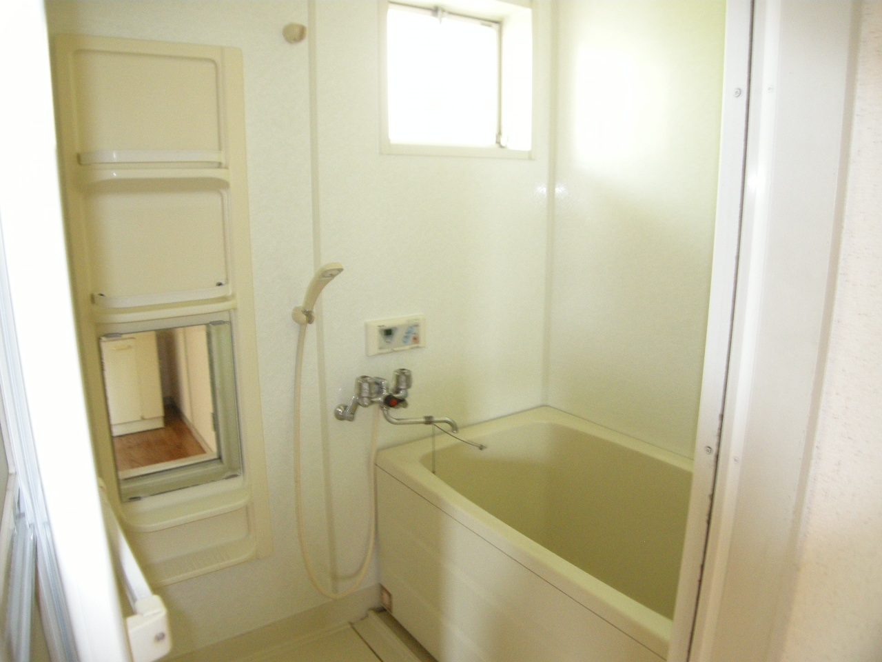 Bath. Bathroom with a window