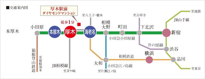 station. Atsugi Station, Ebina Station are substantial commercial facilities and Hon-Atsugi Station intermediate station