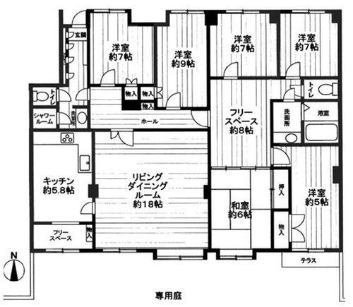 Floor plan. 6LDK, Price 44,800,000 yen, Footprint 171.79 sq m