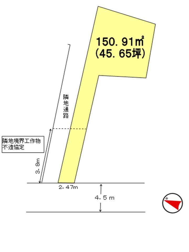 Compartment figure. Land price 17 million yen, Land area 151.91 sq m