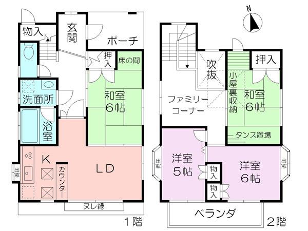 Floor plan. 17.8 million yen, 4LDK, Land area 117.51 ​​sq m , Building area 90.47 sq m