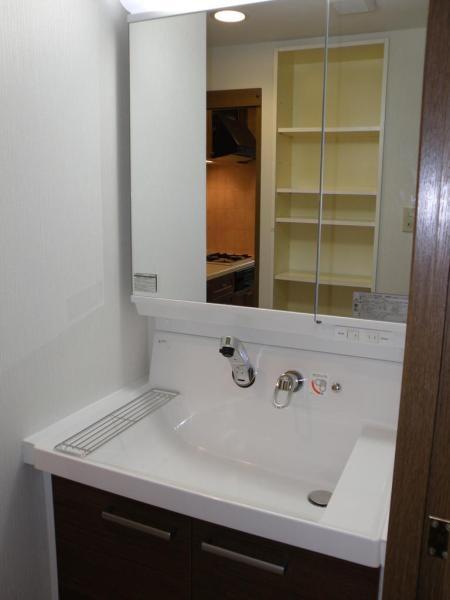 Wash basin, toilet. Indoor shooting