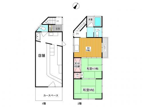 Floor plan. 23.2 million yen, 2DK, Land area 66 sq m , Building area 67.46 sq m