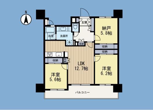Floor plan. 2LDK+S, Price 29,800,000 yen, Occupied area 67.25 sq m , Balcony area 13.8 sq m