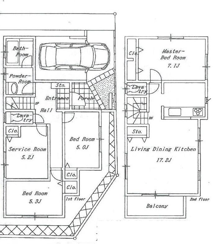 Floor plan. 29,800,000 yen, 4LDK, Land area 98.06 sq m , Building area 101.64 sq m