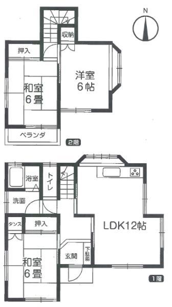 Floor plan. 16.8 million yen, 3LDK, Land area 99.22 sq m , Building area 72.7 sq m