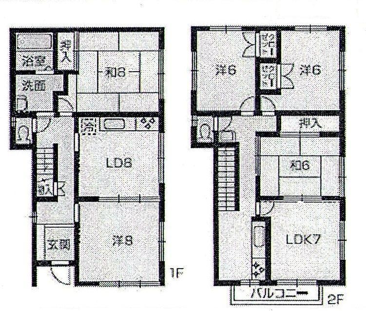 Floor plan. 28.8 million yen, 5DDKK, Land area 164.86 sq m , Please also studied as a building area of ​​127.1 sq m 2 family house! 