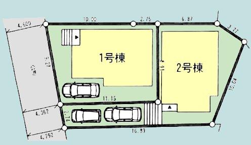 The entire compartment Figure. Building 2 has two car spaces Allowed ☆