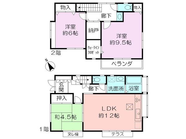 Floor plan. 29,800,000 yen, 3LDK, Land area 108.22 sq m , Building area 82.88 sq m
