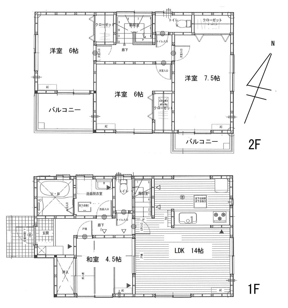 Floor plan. (3 Building), Price 39,800,000 yen, 4LDK, Land area 100 sq m , Building area 92.73 sq m