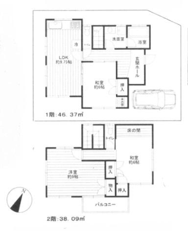 Floor plan. 22,900,000 yen, 3LDK, Land area 113.2 sq m , Building area 84.46 sq m