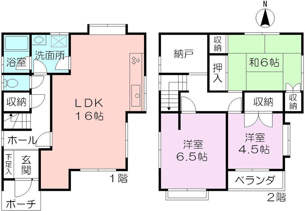 Floor plan. 14.8 million yen, 3LDK + S (storeroom), Land area 82.33 sq m , Building area 87.02 sq m