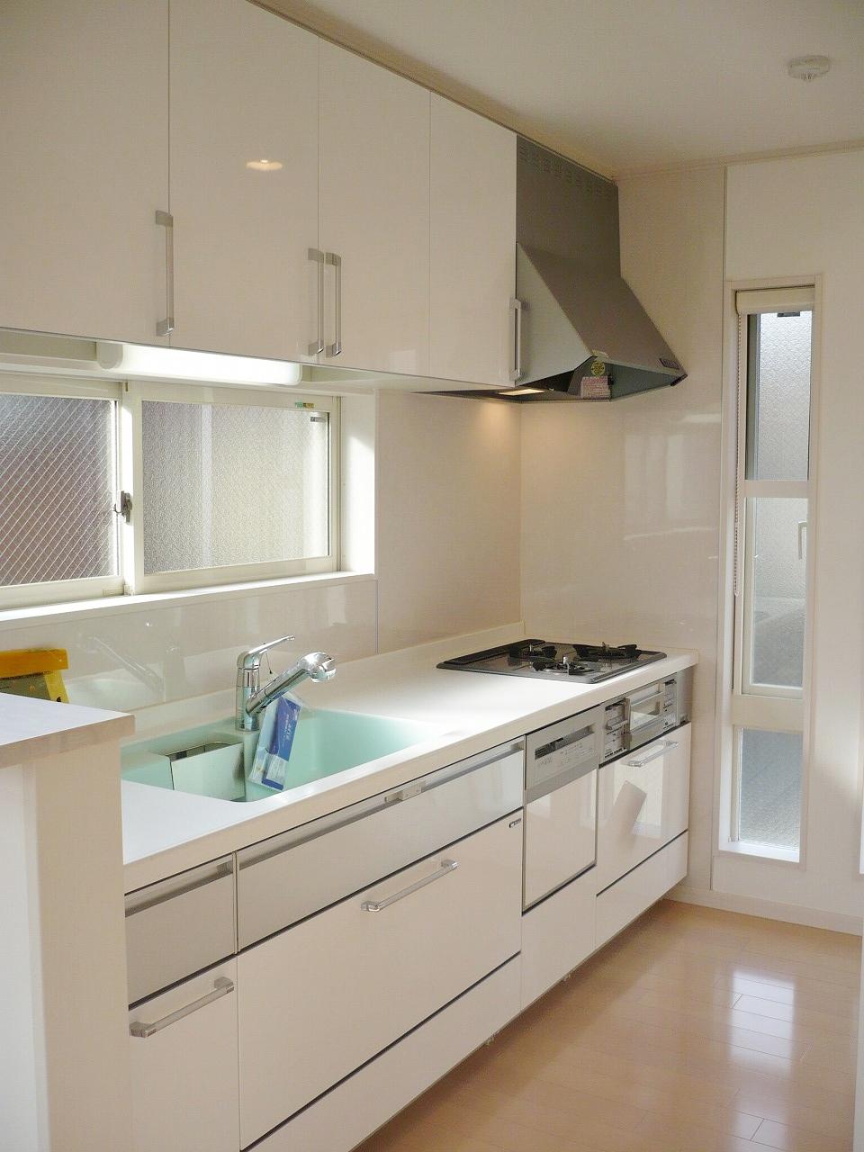 Same specifications photo (kitchen). Example of construction Dishwasher ・ With all-in-one water purification plug!