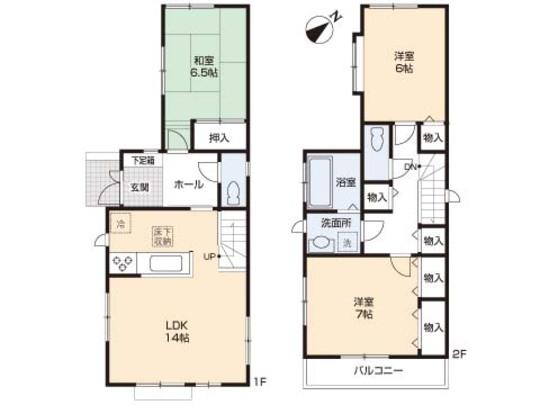 Floor plan. 26,800,000 yen, 3LDK, Land area 94.46 sq m , Building area 86.11 sq m floor plan