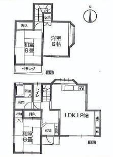 Floor plan. 16.8 million yen, 3LDK, Land area 99.22 sq m , Building area 72.7 sq m