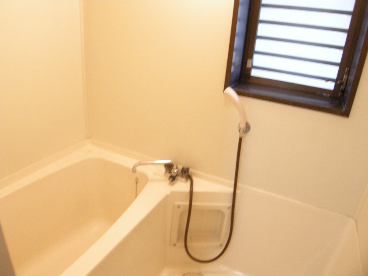 Bath. Bathroom with a window