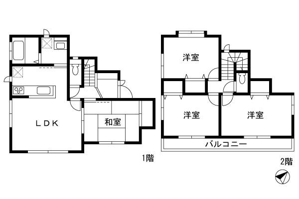 Floor plan. 31,800,000 yen, 4LDK, Land area 120.99 sq m , Building area 90.25 sq m