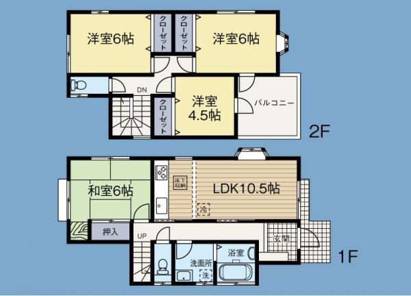 Floor plan. 21,800,000 yen, 4LDK, Land area 116.8 sq m , Building area 89.42 sq m