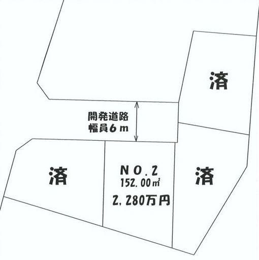 Compartment figure. Land price 22,800,000 yen, Land area 152 sq m