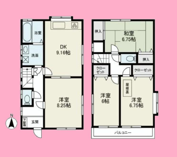 Floor plan. 24,800,000 yen, 4DK, Land area 160.96 sq m , Building area 89.16 sq m