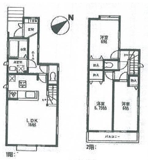 Floor plan. (2), Price 30,800,000 yen, 3LDK, Land area 94.4 sq m , Building area 82.38 sq m
