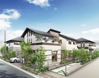 Enoshima Electric Railway "Kugenuma" 6-minute walk from the station. Enoshima Odakyu "Kugenumakaigan" a 12-minute walk from the station. Cityscape of all 14 compartments with room of site area 40 square meters more than. . Enoshima Electric Railway "Kugenuma" 6-minute walk from the station. 