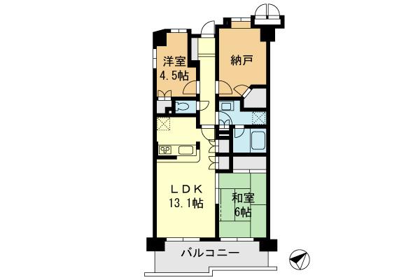 Floor plan. 2LDK+S, Price 30,900,000 yen, Occupied area 67.62 sq m , Balcony area 9.42 sq m