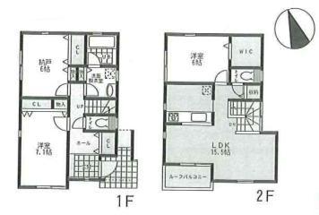 Floor plan. 26,800,000 yen, 3LDK, Land area 108.12 sq m , Building area 89.42 sq m