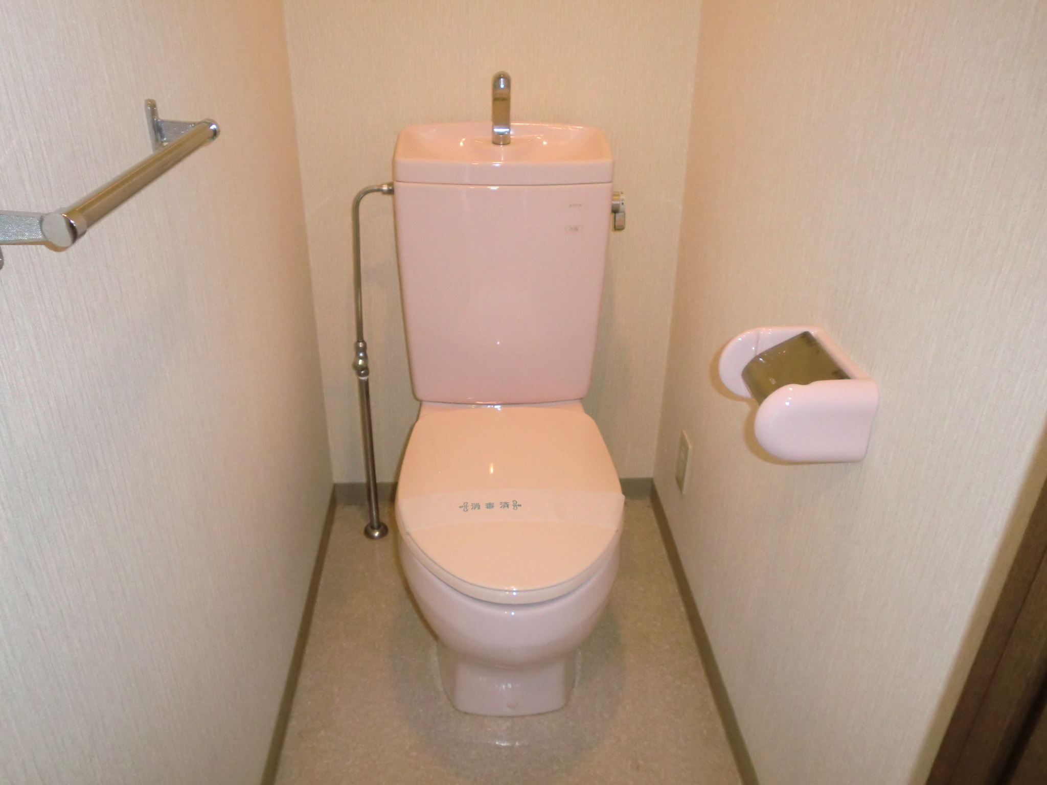 Toilet. Toilet of pastel color