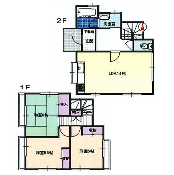 Floor plan. 35,800,000 yen, 3LDK, Land area 104.23 sq m , Building area 96.54 sq m