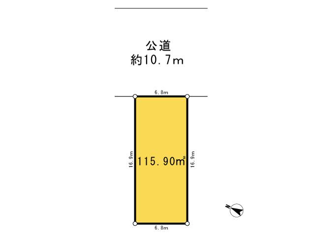 Compartment figure. Land price 24.5 million yen, Priority to the present situation is if it is different from the land area 115.9 sq m drawings