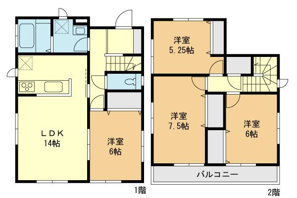 Floor plan. 29,800,000 yen, 4LDK, Land area 115 sq m , Building area 92.32 sq m