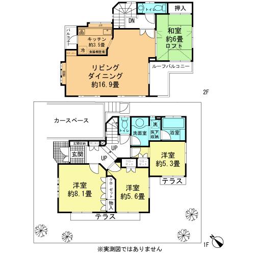 Floor plan. 47,800,000 yen, 4LDK, Land area 135.04 sq m , Building area 106.2 sq m
