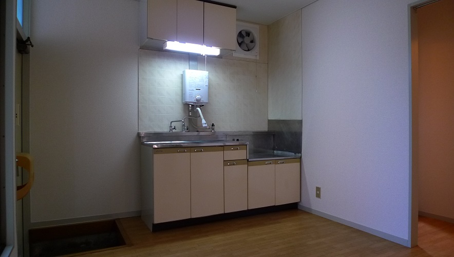 Kitchen. It comes with a small water heaters. 