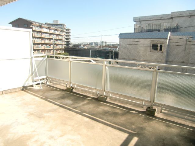 Balcony. Wide balcony