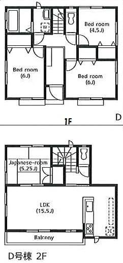 Floor plan. 29,800,000 yen, 4LDK, Land area 117.79 sq m , Building area 89.83 sq m