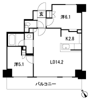 Floor: 2LDK, occupied area: 57.08 sq m, Price: 35,800,000 yen, now on sale