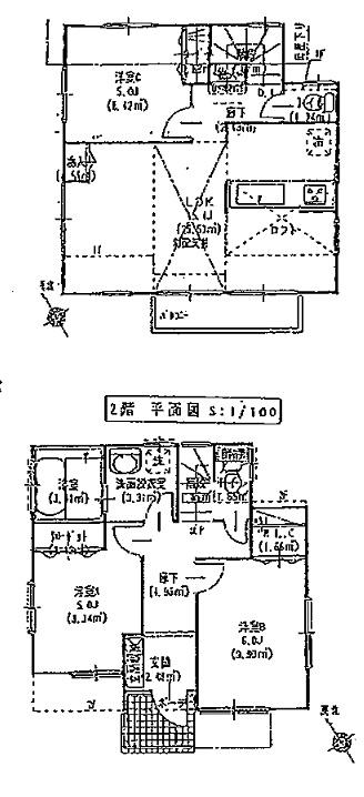 Floor plan. 38,800,000 yen, 3LDK, Land area 100 sq m , Building area 80 sq m