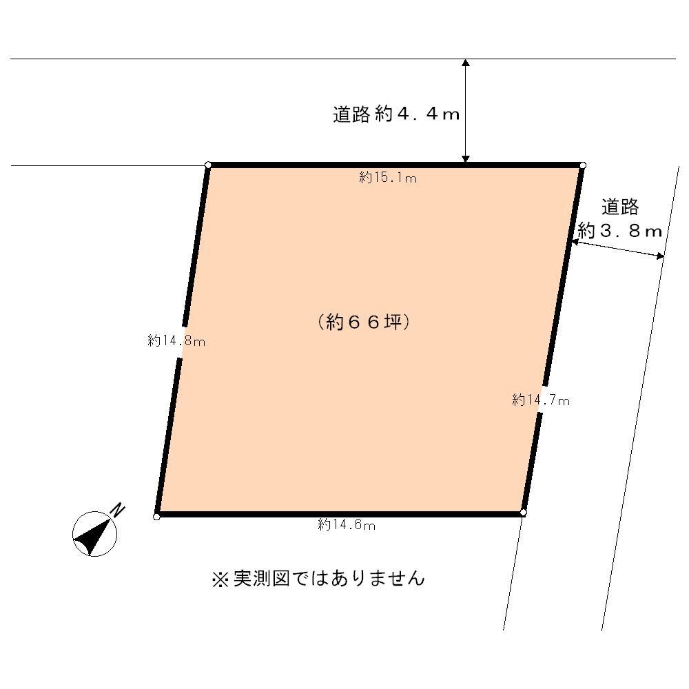 Compartment figure. Land price 59,500,000 yen, Land area 218.62 sq m